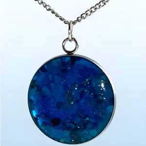 Stainless Steel Resin Ash Memorial Pendant