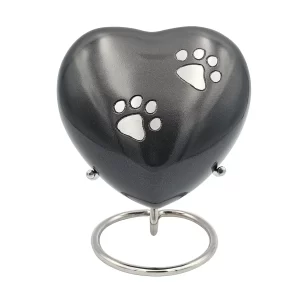 grey heart urn